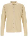 The Row Beige Linen Blend Lorde Cardigan In Neutrals