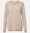 The Row Lorelei Cashmere Sweater In Metallic