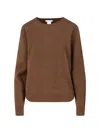 The Row Lorynna Cashmere And Silk-blend Sweater In Brown