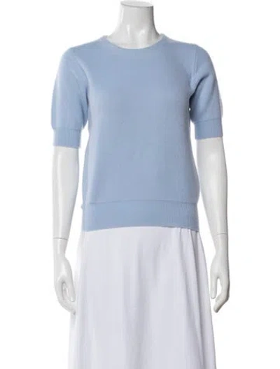 Pre-owned The Row 'lorin' Merino Wool Sweater In Blue
