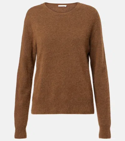 The Row Lorynna Cashmere And Silk Sweater In Brown