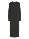 The Row Loter Cashmere Long-sleeve Dress In Gray
