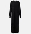 The Row Loter Cashmere Maxi Dress In Black