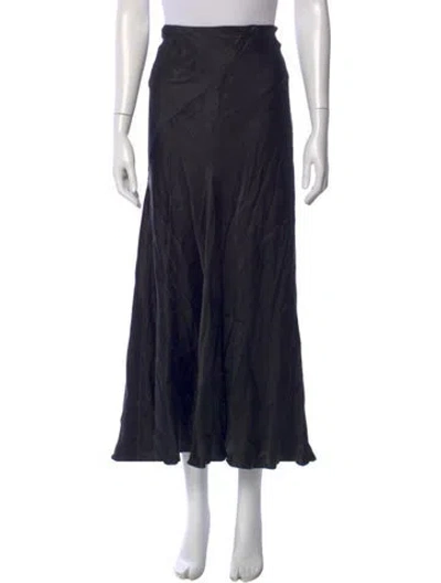 Pre-owned The Row Luce Skirt Midi Length Skirt In Black