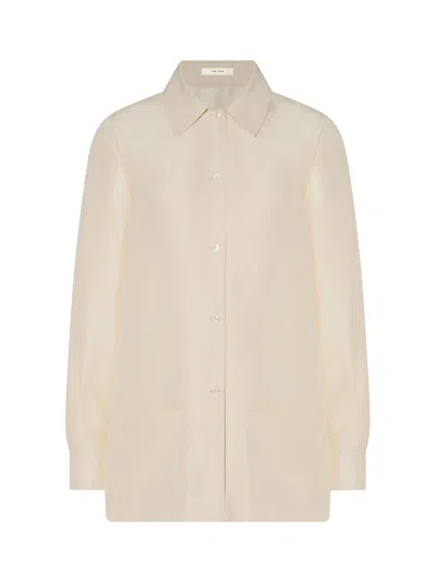 The Row Shirt Woman Color Cream In Neutral