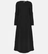The Row Cati Dress In Cupro In Black