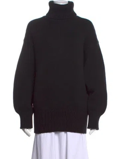 Pre-owned The Row Ludo Merino Wool Sweater In Black