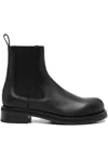 The Row Lug-sole Chelsea Boots In Black