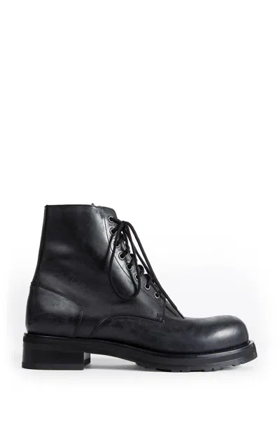 The Row Lug Sole Lace-up Boots In Black