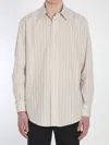 The Row Luigi Striped Shirt In White