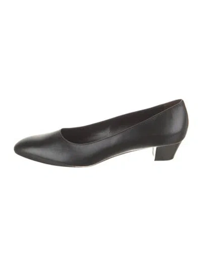 Pre-owned The Row Luisa Pump Leather Pumps In Black