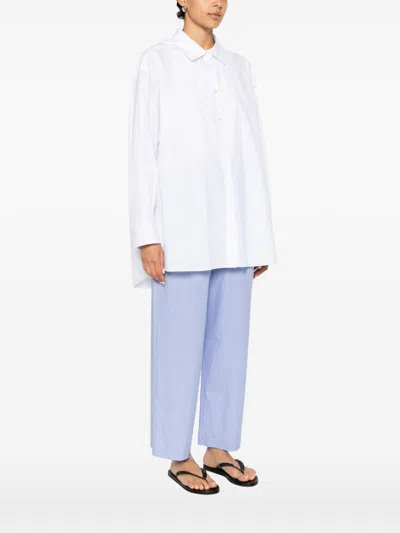 The Row Luka Cotton Shirt In White
