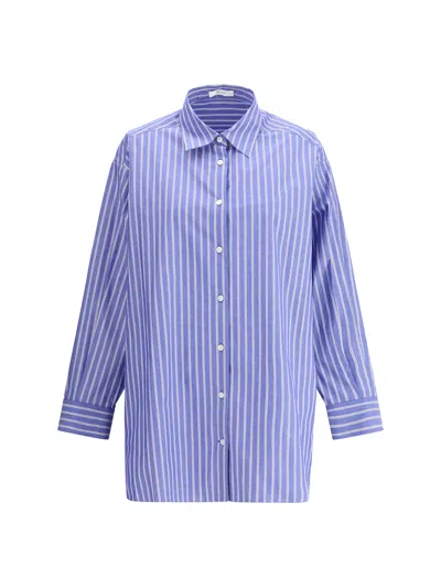 The Row Luka Shirt In Blue