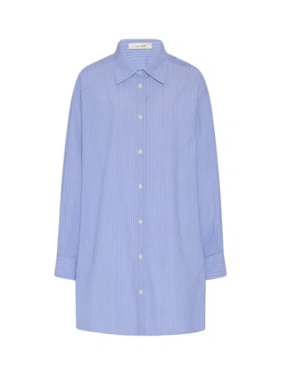 The Row Luka Shirt Blue White
