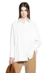 The Row Luka Shirt In Cotton In White