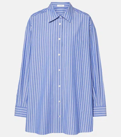 The Row Luka Shirt In Blue