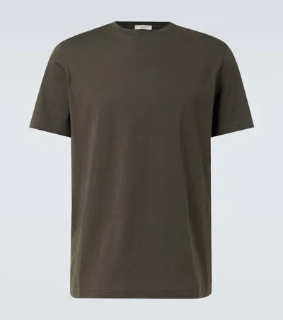 The Row Luke Cotton Jersey T-shirt In Grün