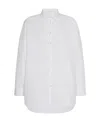 The Row Lukre Long-sleeve Cotton Shirt In White