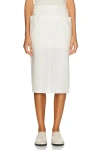 The Row Off-white Lulli Midi Skirt In Off White