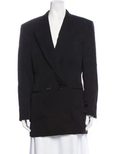 Pre-owned The Row Lumis Wool Blazer In Black