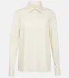 The Row Lunar Cotton Shirt In Shell