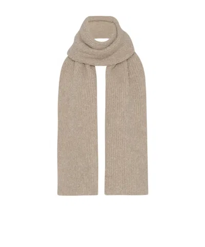 The Row Luthgard Scarf In Cashmere, Alpaca And Silk In Sand