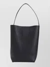 The Row Luxe Textured Tote Bag In Black