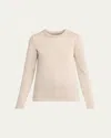 The Row Lyse Cashmere Crewneck Sweater In Sand