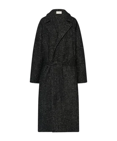 The Row Macaria Coat In Wool In Black