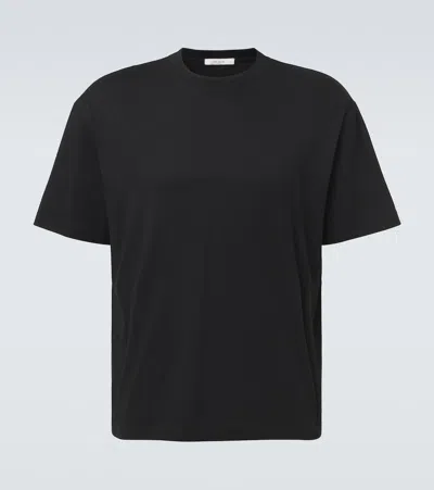 The Row Madoc Cotton Jersey T-shirt In Black