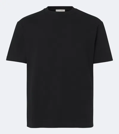 The Row Madoc Cotton Jersey T-shirt In Black