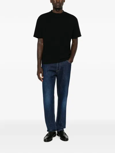 The Row Madoc Short-sleeve Crew-neck T-shirt In Black