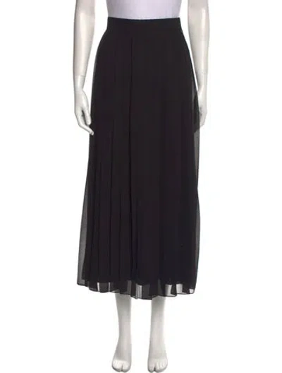 Pre-owned The Row Magda Midi Length Skirt In Black