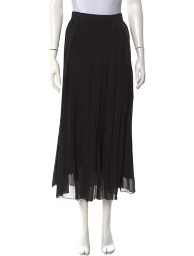 Pre-owned The Row Magda Skirt Midi Length Skirt In Black