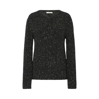 Pre-owned The Row Maira Top 'charcoal Melange' | Brown | Women's Size M