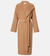 The Row Malika Belted Wool Coat In Brown