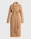 The Row Malika Belted Wool Coat In Camel