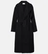 The Row Malika Wool And Cashmere Coat Black In Black