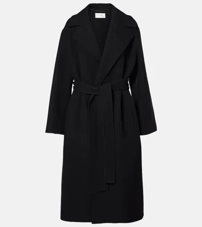 The Row Malika Wool-blend Coat In Black