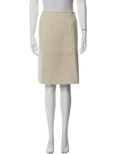 Pre-owned The Row Malva Skirt Midi Length Skirt In Neutrals