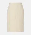 The Row Malva Wool Midi Skirt In White