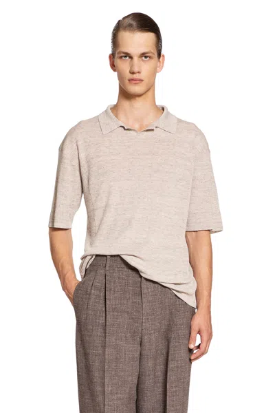 The Row Man Grey T-shirts & Tank Tops In Beige