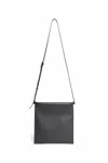 The Row Man Black Shoulder Bags In Black