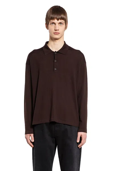 The Row Man Brown Knitwear In Bro Brown