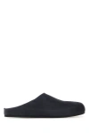 THE ROW THE ROW MAN MIDNIGHT BLUE SUEDE HUGO SLIPPERS
