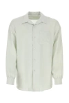 THE ROW THE ROW MAN PASTEL LIGHT BLUE SILK SHIRT