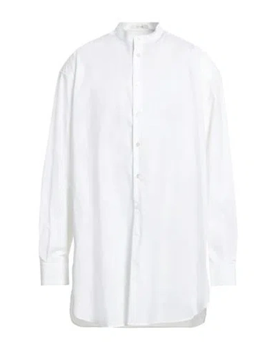 The Row Julio Cotton Poplin Shirt In White