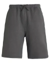 The Row Man Shorts & Bermuda Shorts Lead Size L Cotton, Elastane In Gray