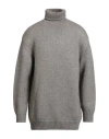 The Row Man Turtleneck Grey Size Xs Alpaca Wool, Silk In Gray