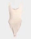 The Row Mandie Scoop-neck Sleeveless Bodysuit In Ivory